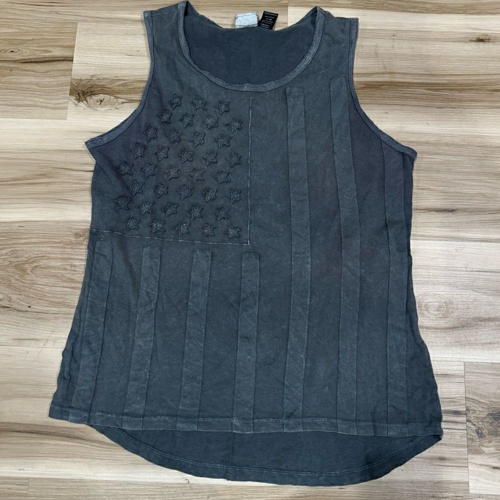 Harley Davidson Grey Flag Tank Top Women’s Large